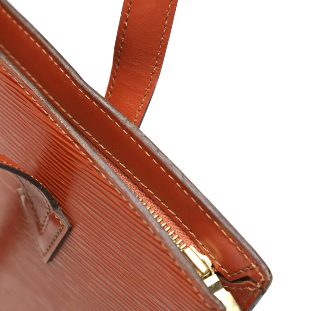 LOUIS VUITTON Authentic Brown Leather Tote Bag - Picture 13 of 16